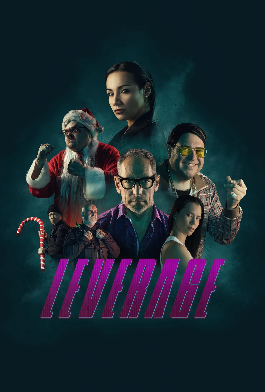 Leverage film poster featuring its ensemble cast