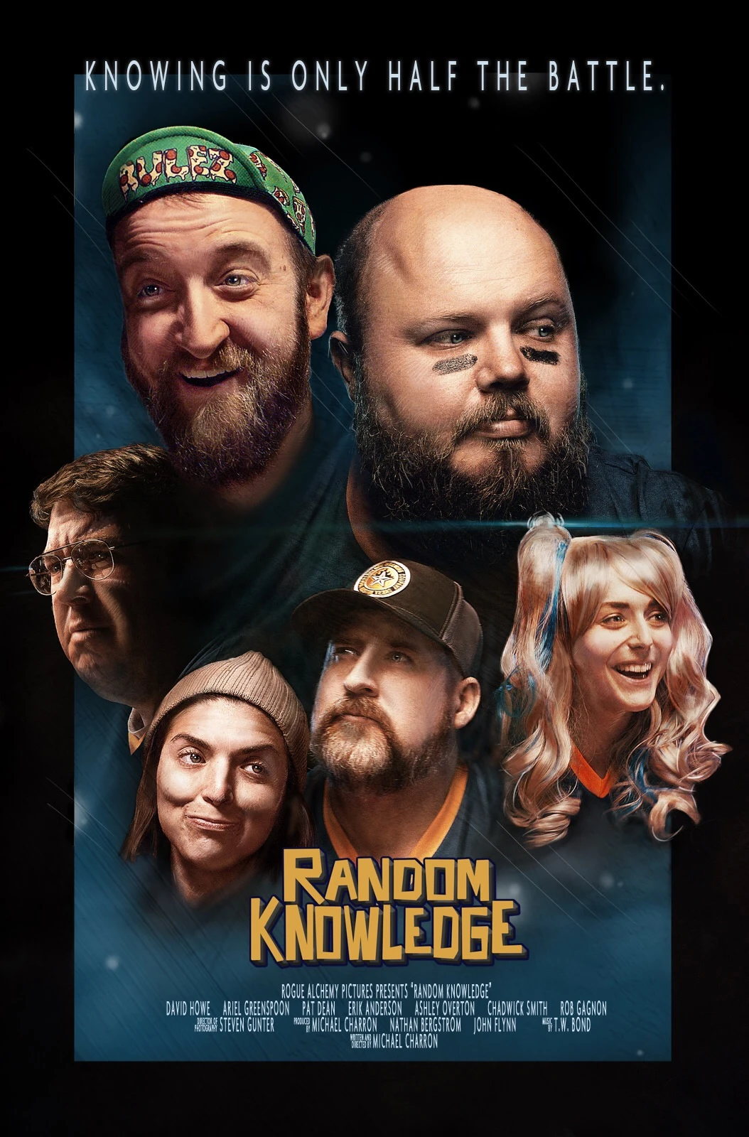 Random Knowledge poster featuring the trivia team